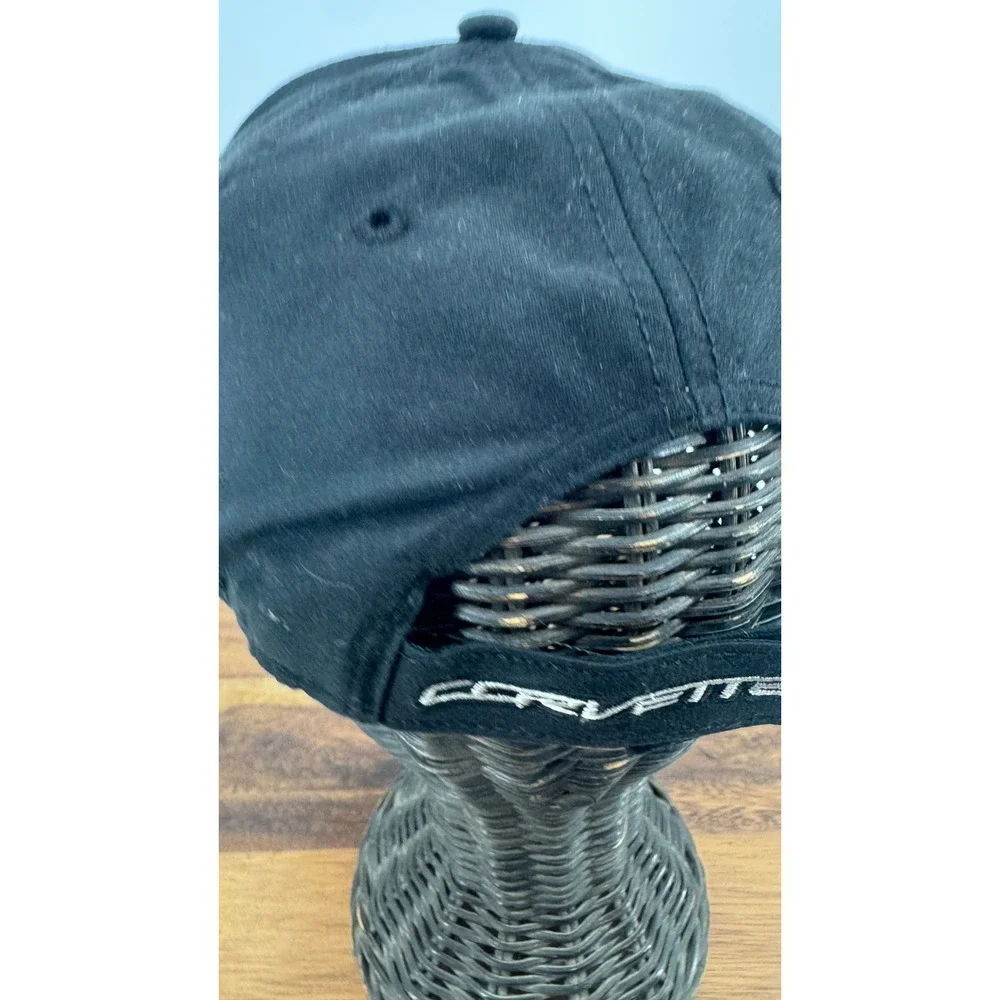 Ralph White Corvette Z06 Supercharged Hat Men Black Racing Carbon Fiber Brim